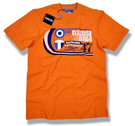 Lambretta Classica Moto 250 Series Mod T Shirt Orange  Preview